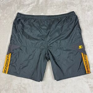 Vintage Starter‎ Athletic Shorts Mens XL Windbreaker Dark Charcoal Y2K 90's